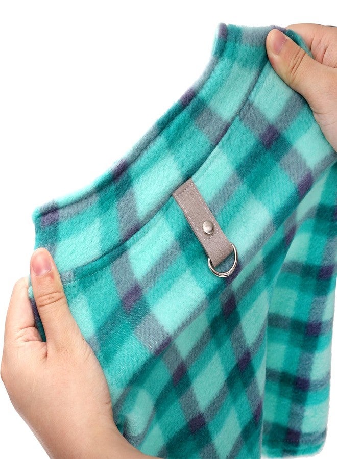 Goaste 6 Pack Fleece Dog Sweaters, Turtleneck Dogs Sweatshirt with Leash Ring, Soft Winter Dogs Clothes, Plaid Dog Outfits Vest for Cats, Assorted Colors (Medium) - Image 5